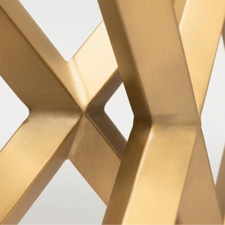 Stolik prostokątny Grand GR-C1606BR Cosmolight mosiądz przezroczysty