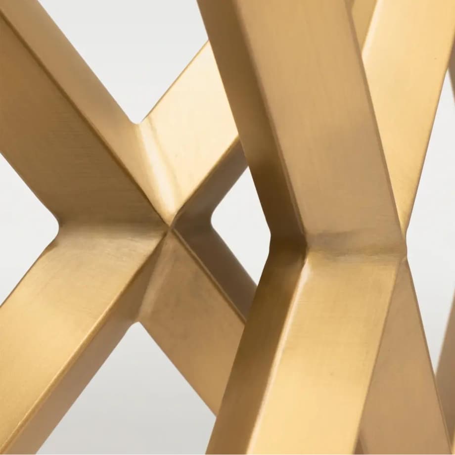 Stolik prostokątny Grand GR-C1606BR Cosmolight mosiądz przezroczysty