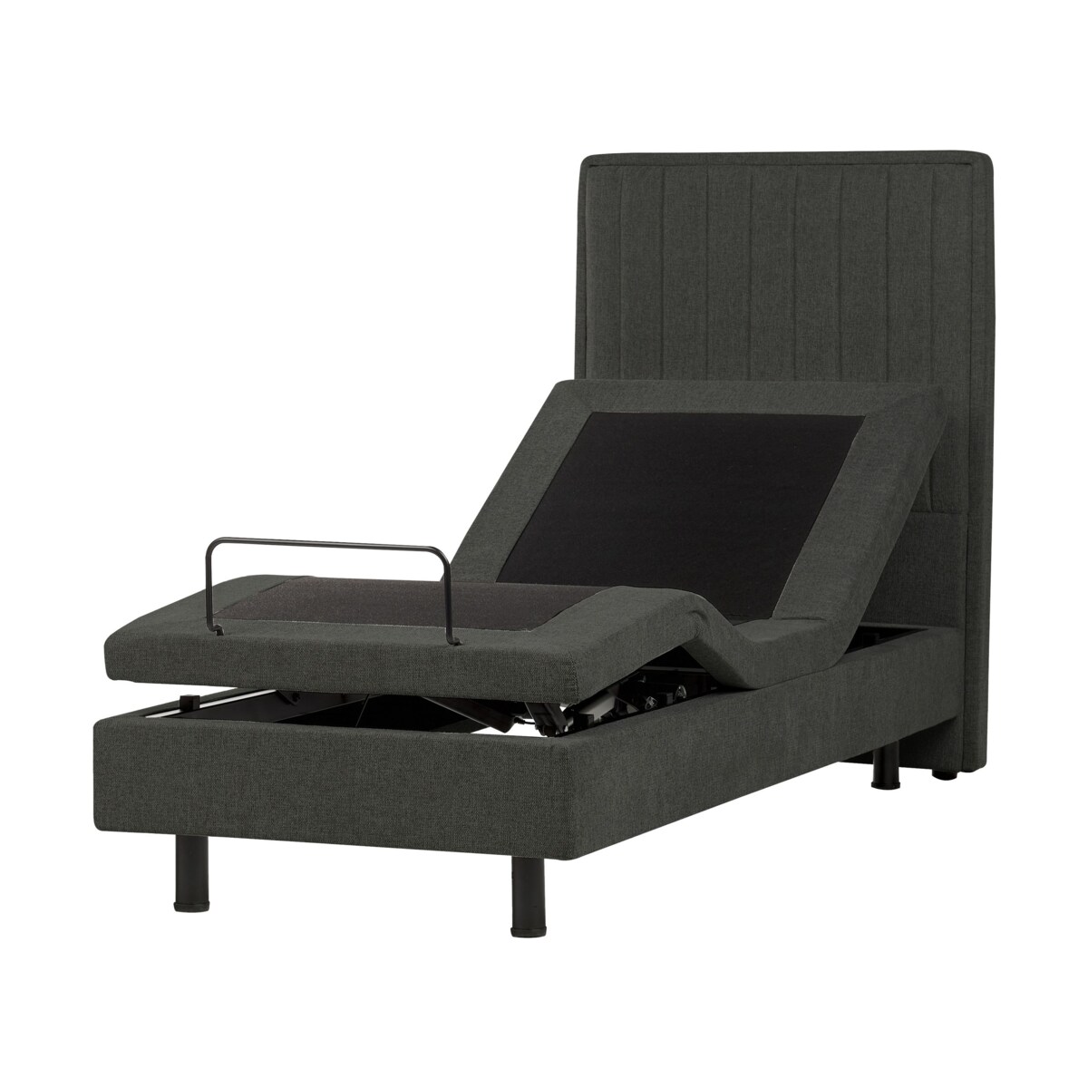 Łóżko regulowane DUKE II 80 x 200 cm Ciemnoszary