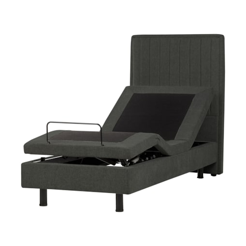 Łóżko regulowane DUKE II 80 x 200 cm Ciemnoszary