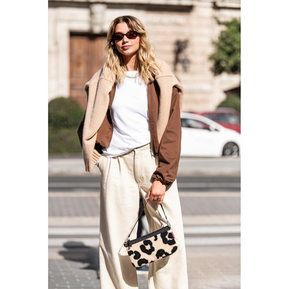 Torba MINI POUCH, teddy leo cream