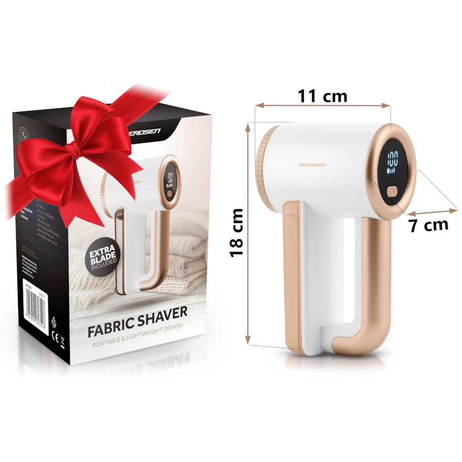 Golarka do ubrań z wyświetlaczem elektryczna Berdsen