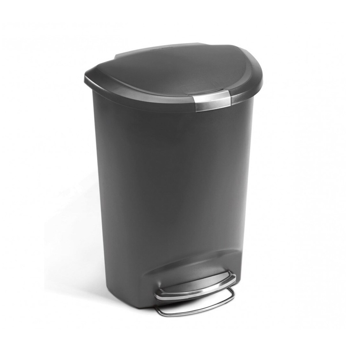 Kosz na śmieci 50L pedałowy półokrągły - szary / simplehuman