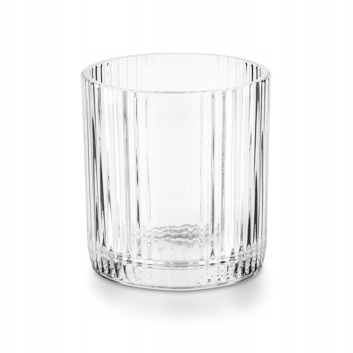 6X SZKLANKI LITERATKI niskie W PRĄŻKI na whisky alkohol napoje soki 320ml