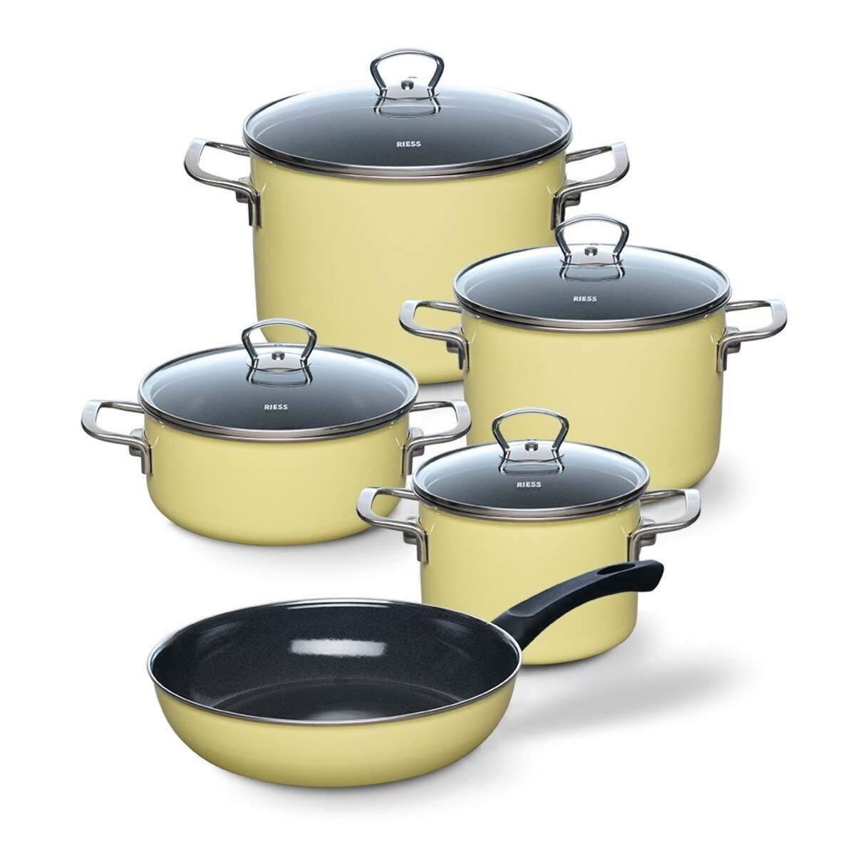Riess zestaw garnków 5 części Lemon R0558002