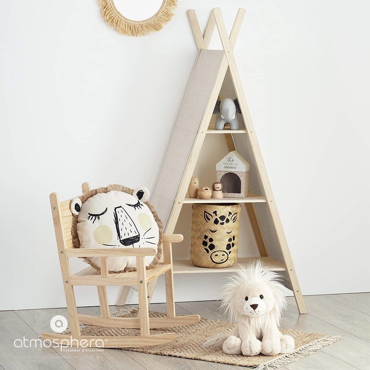 Poduszka okrągła LEW, Ø 44 cm