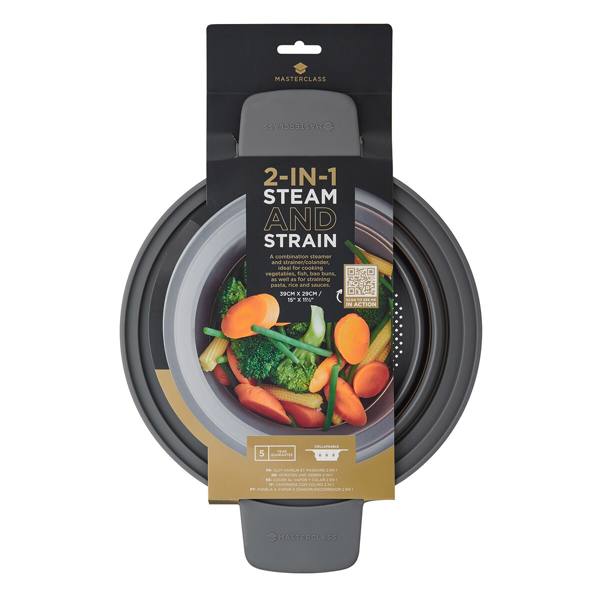 Durszlak silikonowy, składany / MasterClass