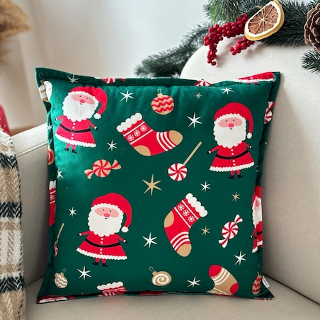 Poduszka dekoracyjna świąteczna Mikołaje Boże Narodzenie
