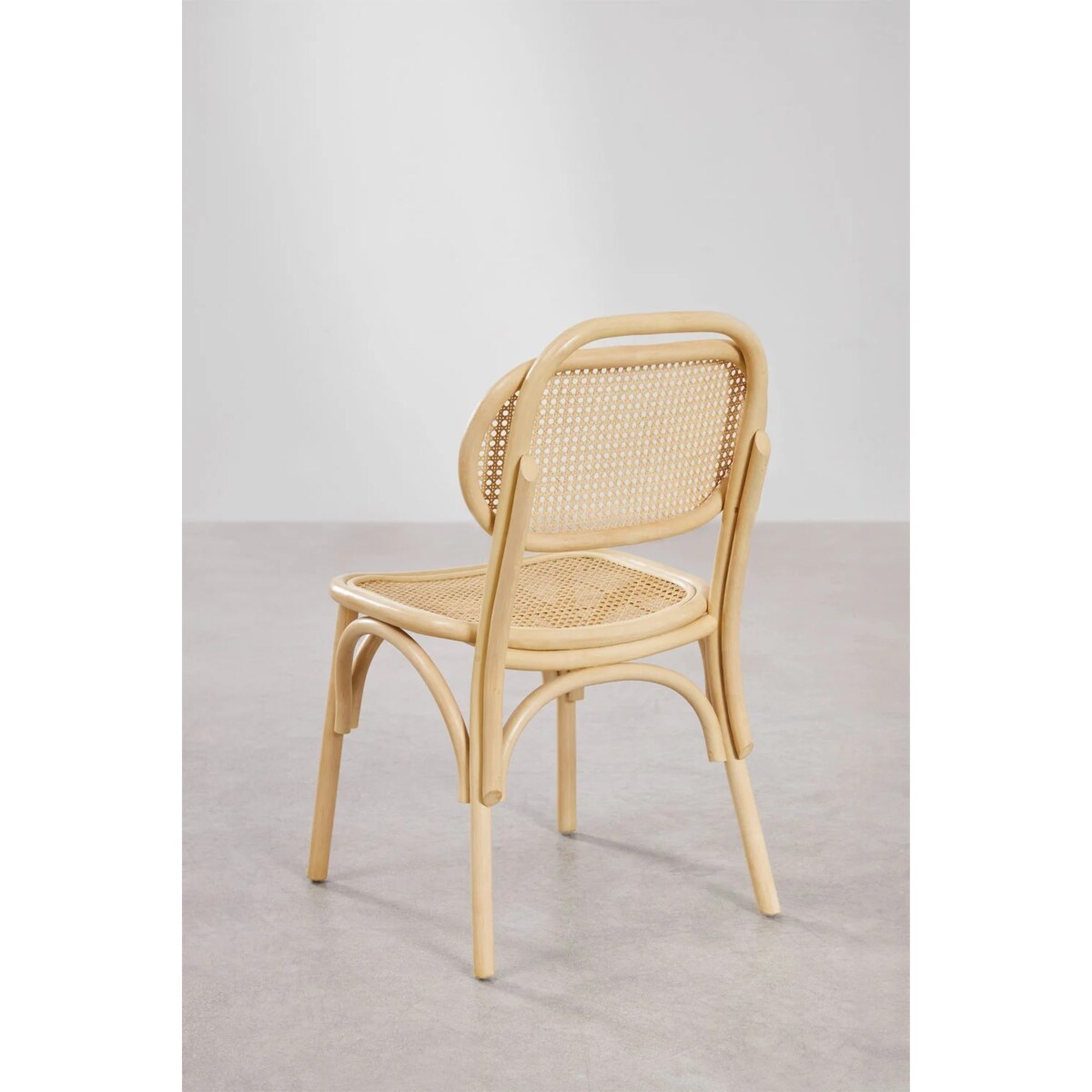 Krzesło do jadalni z rattanu i plecionki wiedeńskiej California