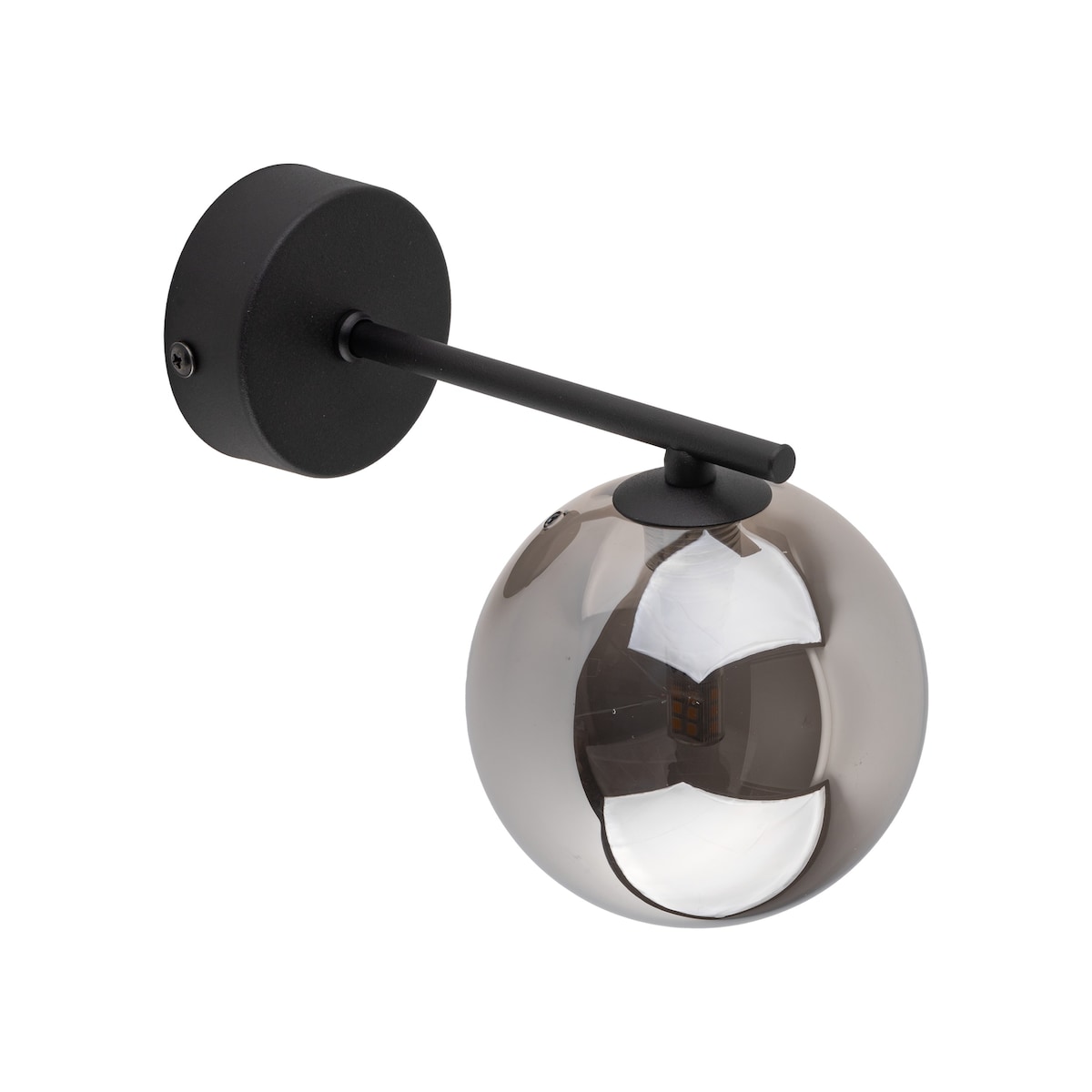 Kinkiet ścienny TK Lighting ESTERA BLACK 4777 czarny biały klosz G9 nowoczesny LED