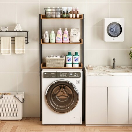 Regał szafka łazienkowa nad toaletę pralkę loft industrialny półki 165 cm