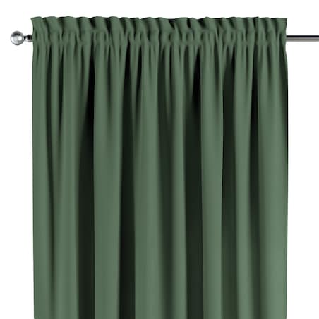 Zasłona na kanale z grzywką 1 szt. 130x260 zielony