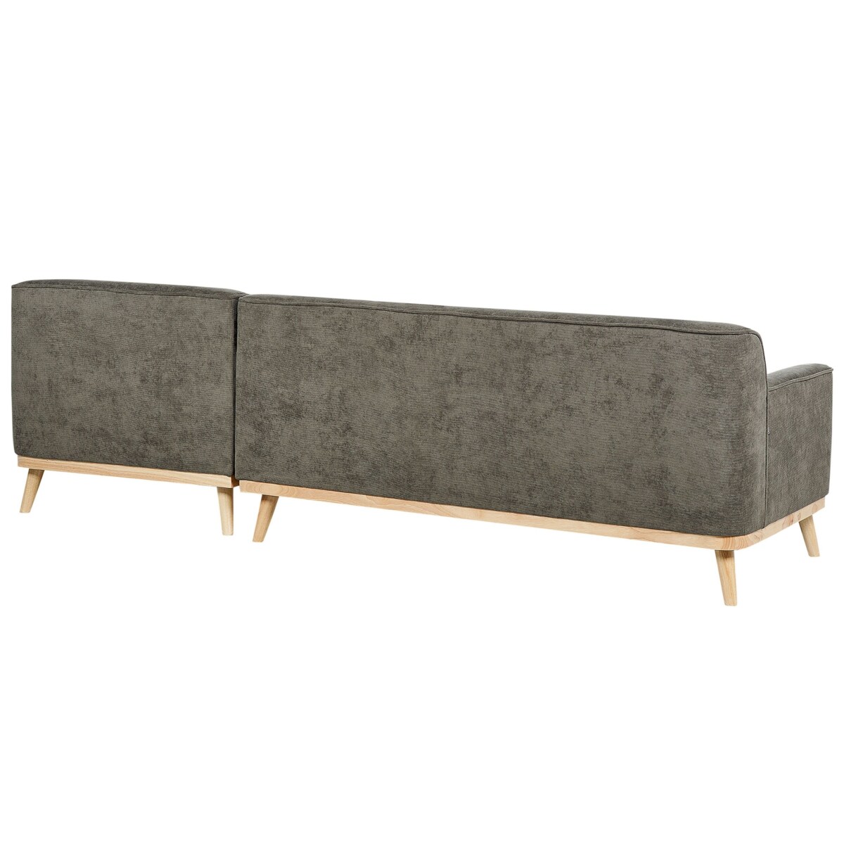 Narożnik sztruksowy lewostronny ciemnozielony SIMOS