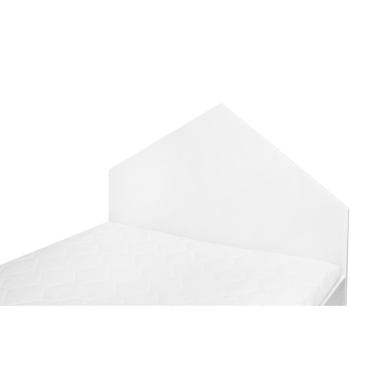 KONSIMO MIRUM Szare łóżko w kształcie domku