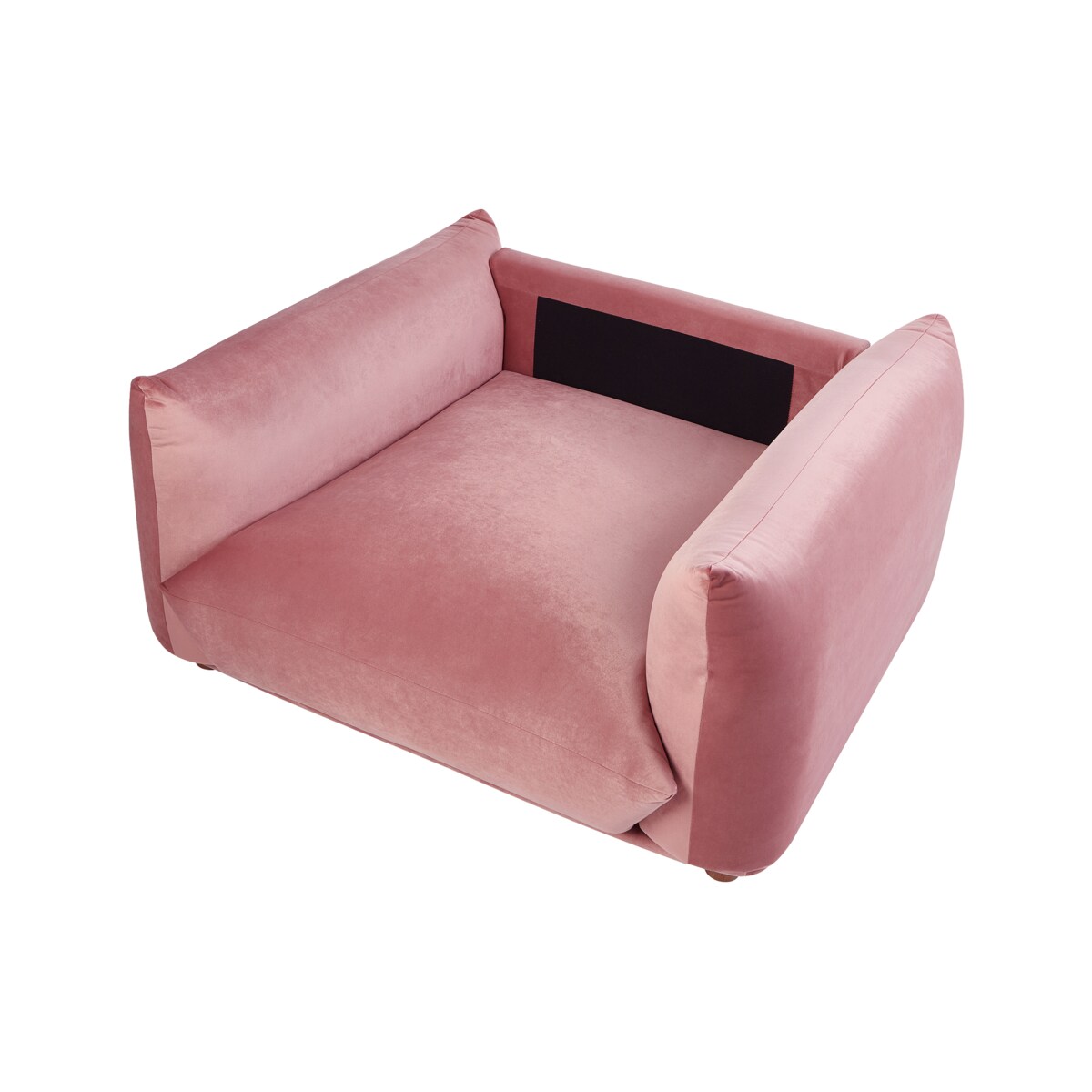 Fotel LUVOS Welur Różowy