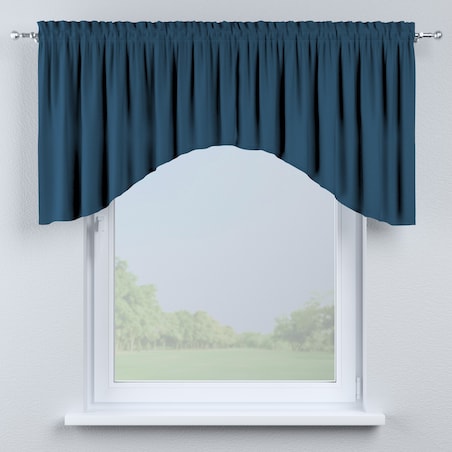 Lambrekin łuk 200x75 ocean blue (morski niebieski)