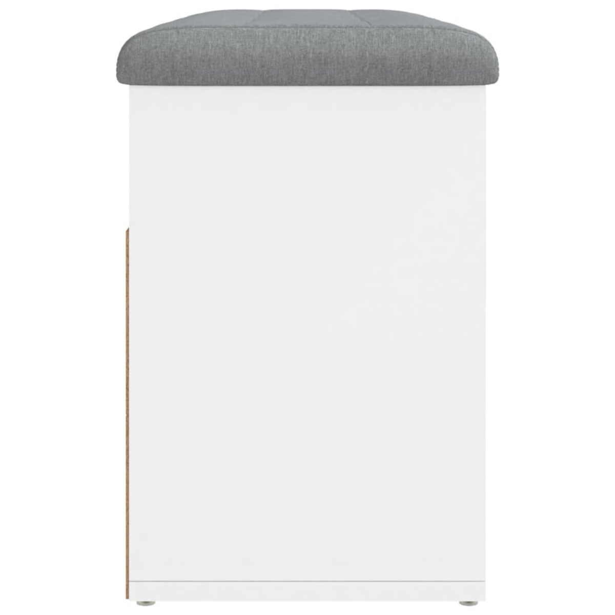 vidaXL Ławka na buty biała 82x32x45,5 cm Drewno konstrukcyjne