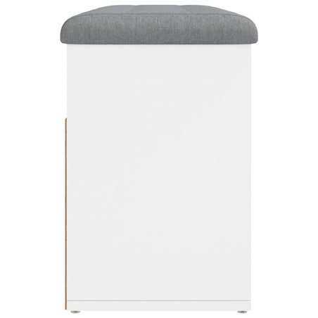 vidaXL Ławka na buty biała 82x32x45,5 cm Drewno konstrukcyjne