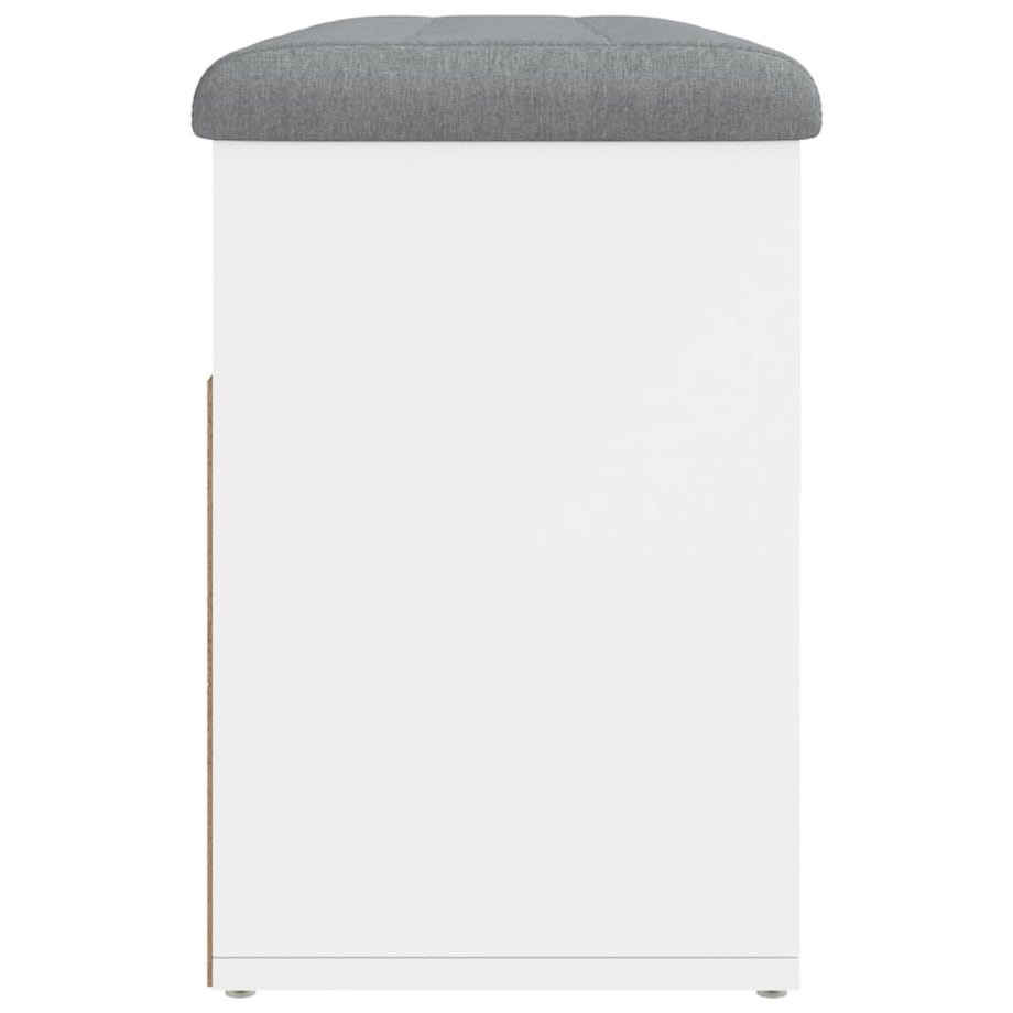 vidaXL Ławka na buty biała 82x32x45,5 cm Drewno konstrukcyjne