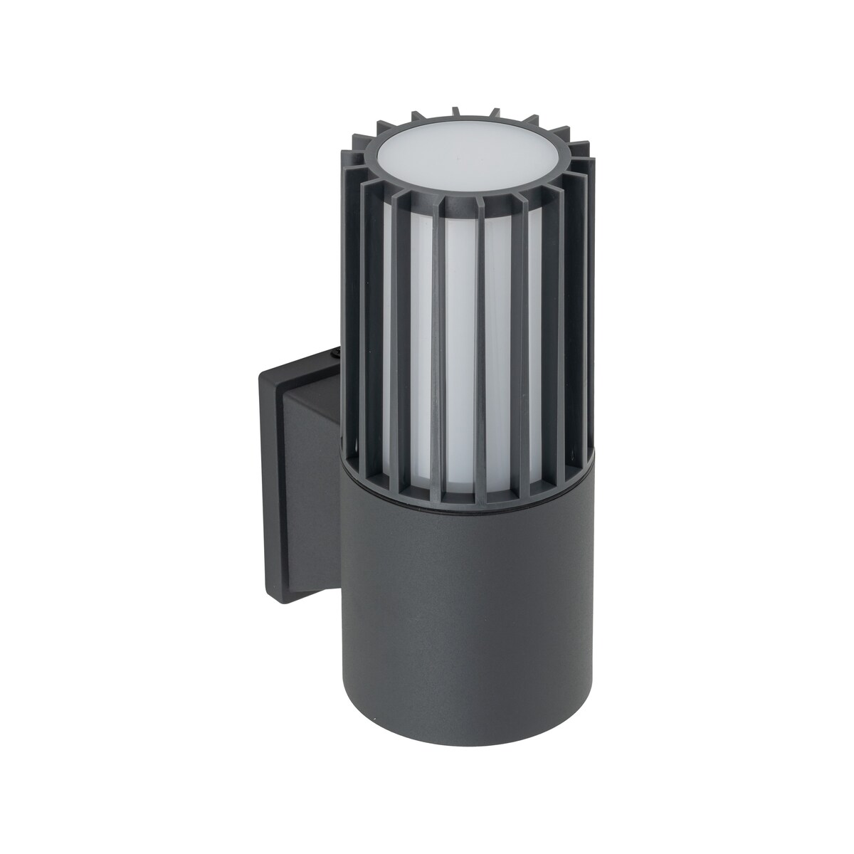 Kinkiet zewnętrzny TK Lighting RIBO GRAY IP54 E27 szaro-biały aluminiowy na elewację i taras