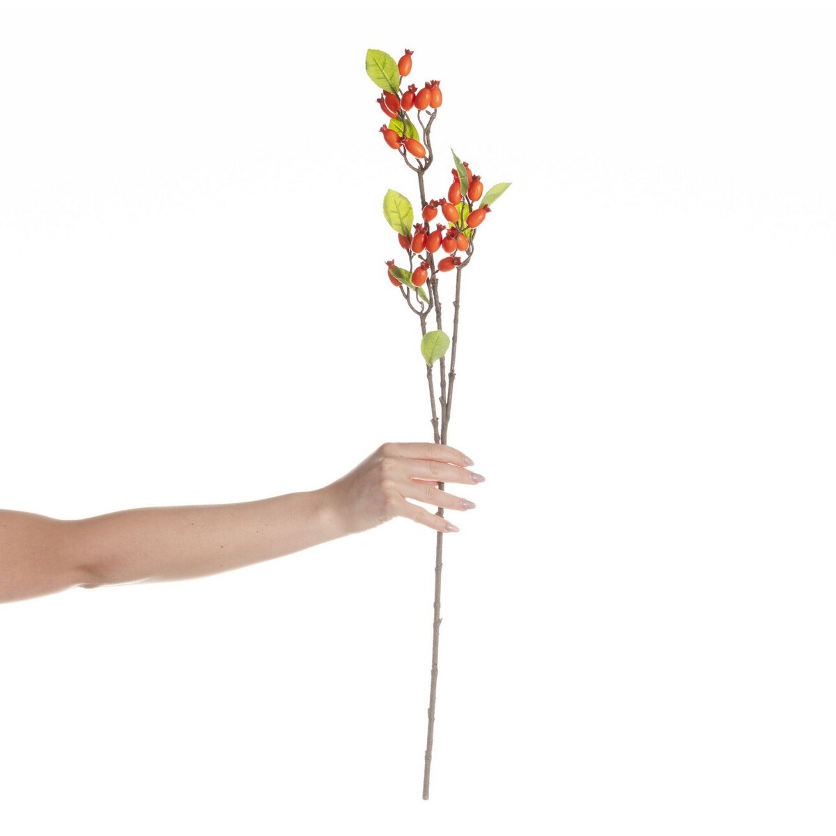 Dekoracja Dzika Róża 70cm orange, 10 x 10 x 70 cm