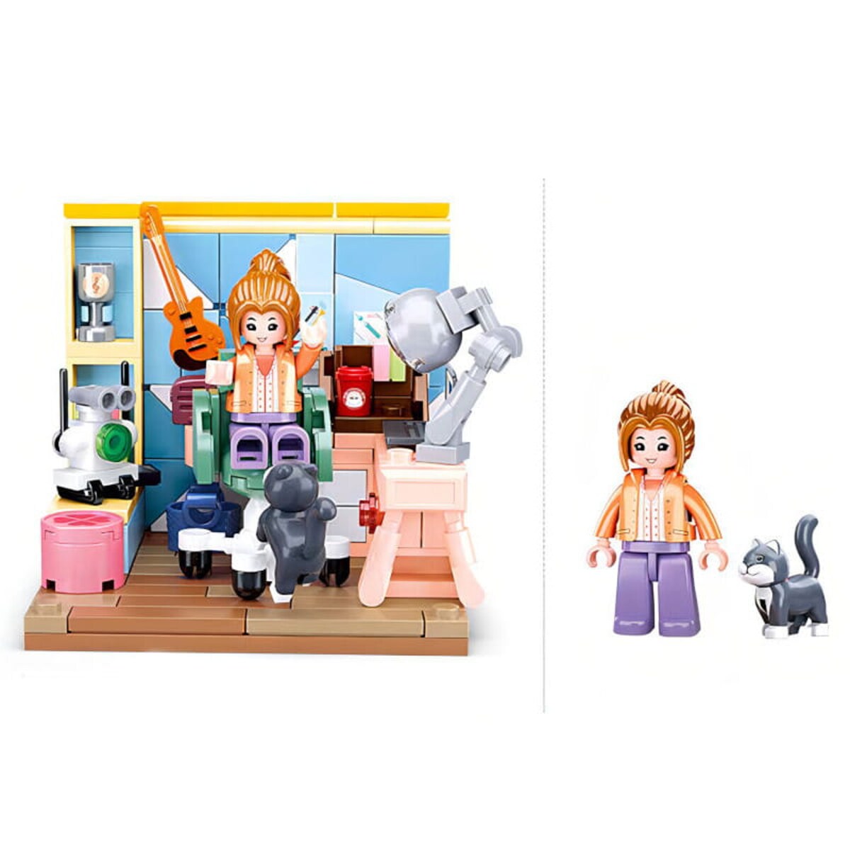 DZIECIĘCY KĄCIK - mini pokoik klocki - Sluban - 216 elementów