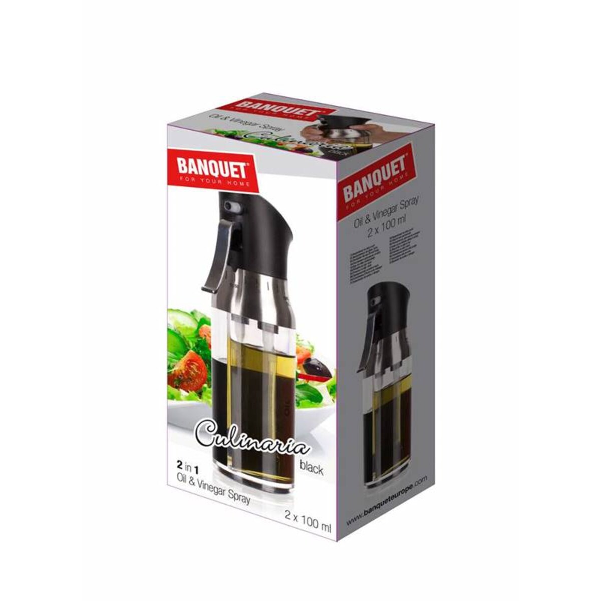 POJEMNIK NA OLEJ do spryskiwania potraw sałatki grill spryskiwacz ręczny