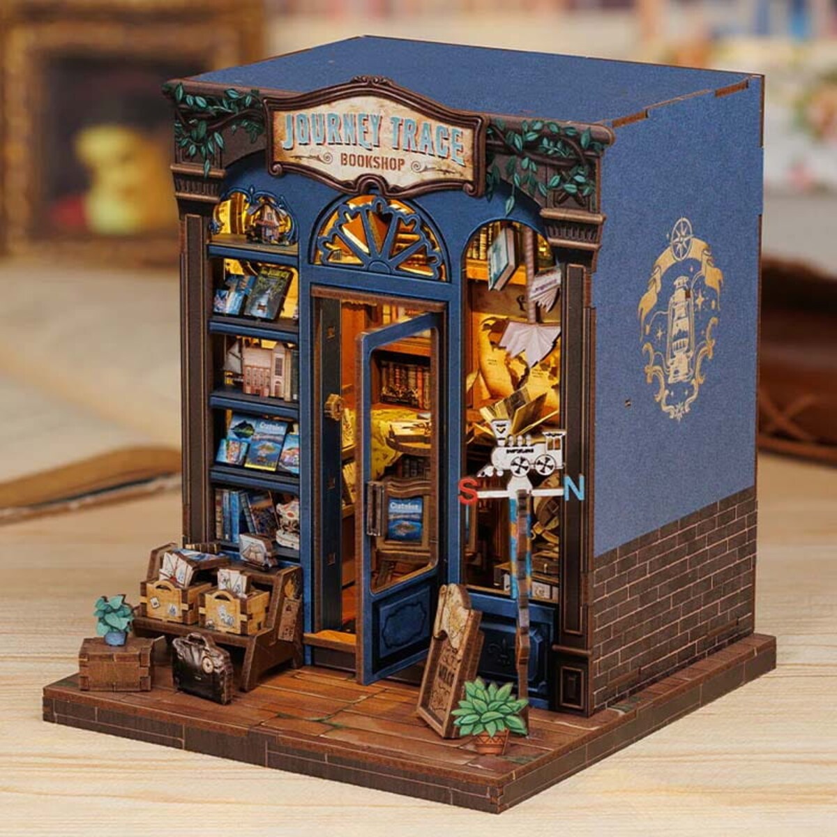 Miniaturowy domek mini Book Nook - Drzwi do świata podróży - CuteBee