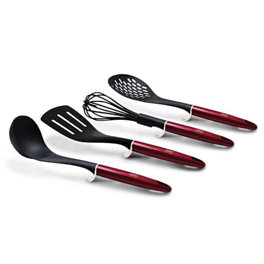 Zestaw 10 elementów garnki, patelnie, akcesoria Metallic Line Burgundy Berlinger Haus BH-6141