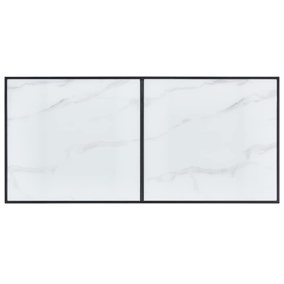 vidaXL Stół jadalniany, biały, 160 x 80 x 75 cm, hartowane szkło