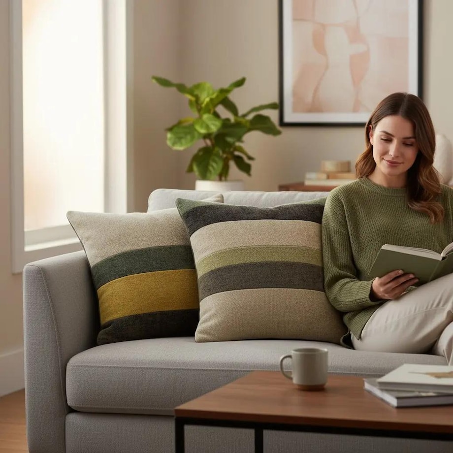 Poduszka dekoracyjna less waste 45x45 Heaven V1