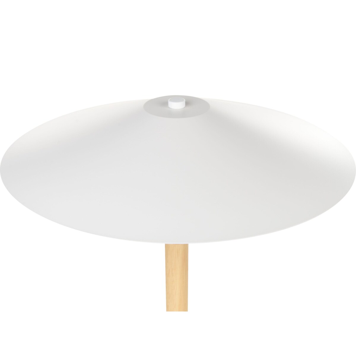 Lampa podłogowa drewniana biała MOPPY