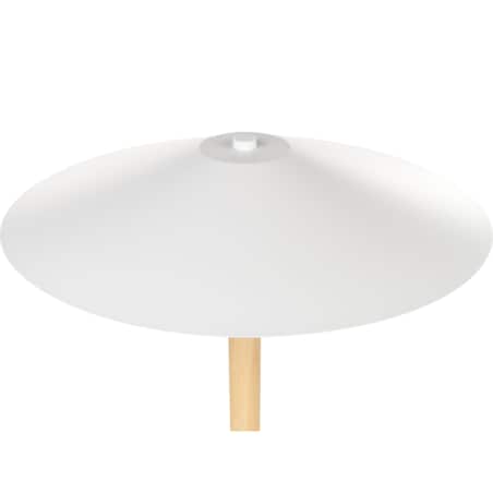 Lampa podłogowa drewniana biała MOPPY