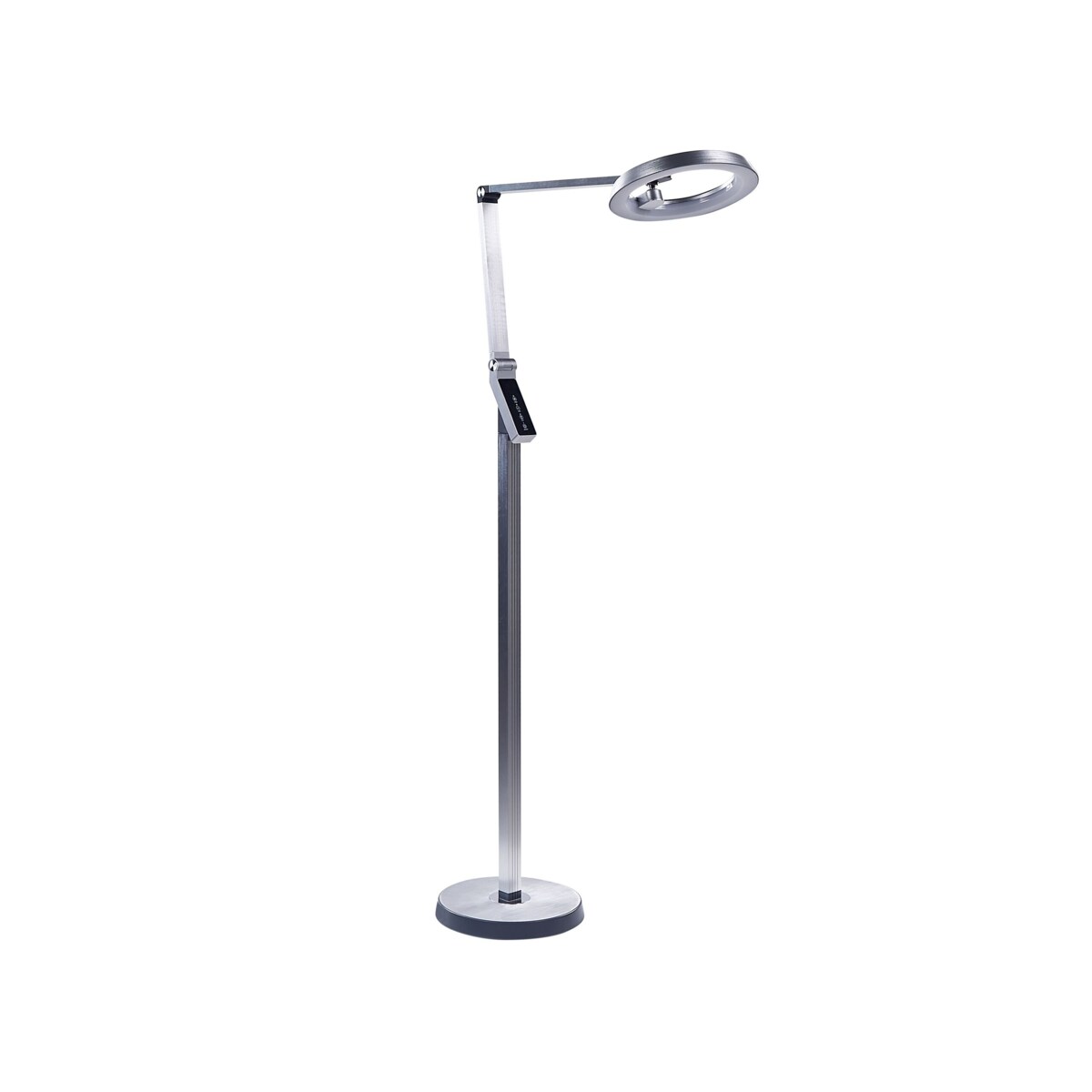 Lampa podłogowa LED srebrna CARINA