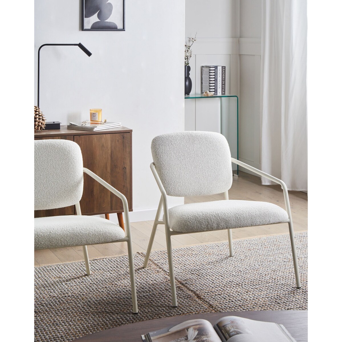 Zestaw 2 foteli LOA Złamana biel