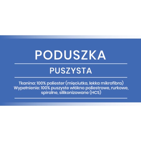 Poduszka SEN DOBRY PUSZYSTA 50x70cm | Senna Home