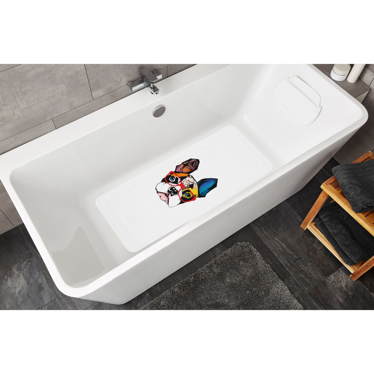 Kleine Wolke Henry Mata antypoślizgowa do wanny 36x92 cm pop art