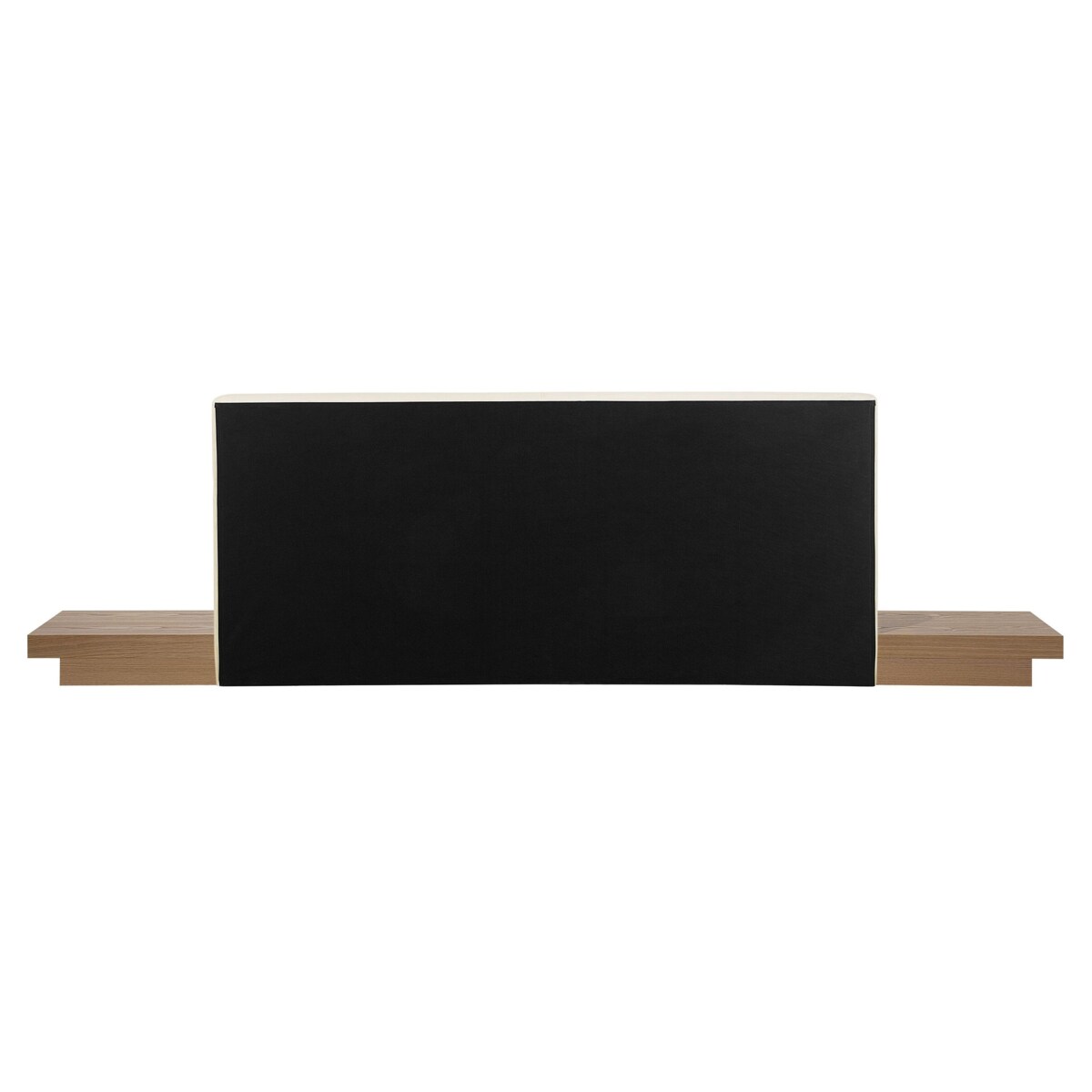 Łóżko wodne ze stolikami nocnymi 160 x 200 cm jasne drewno ZEN