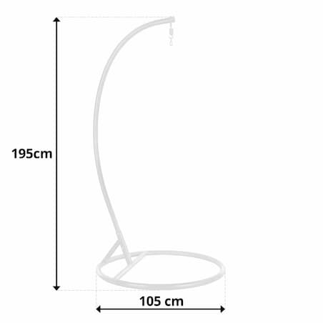 METALOWY STELAŻ DO FOTELA WISZĄCEGO