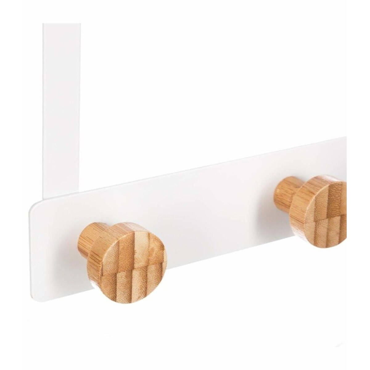 Wieszak zawieszany na drzwi, 5 bambusowych haczyków