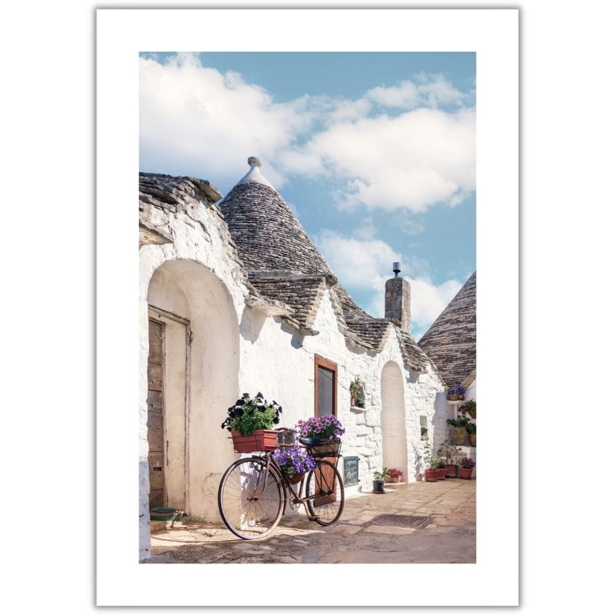 plakat alberobello apulia włochy 50x70