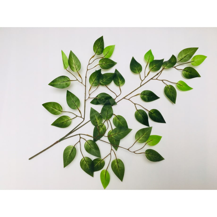 GAŁĄZKA FIKUS stroiki bukiety dodatek LIŚĆ GUMOWANE DROBNE listki zielone