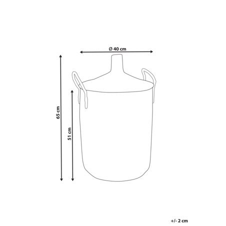 Kosz z trawy morskiej jasny CAMRANH