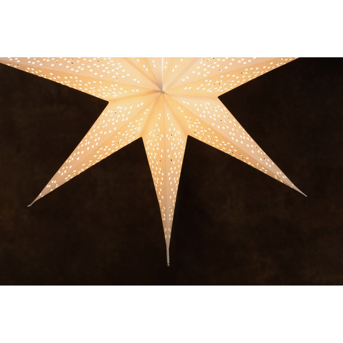 Gwiazda papierowa z ażurowym wzorem, 75 cm, 7-ramienna