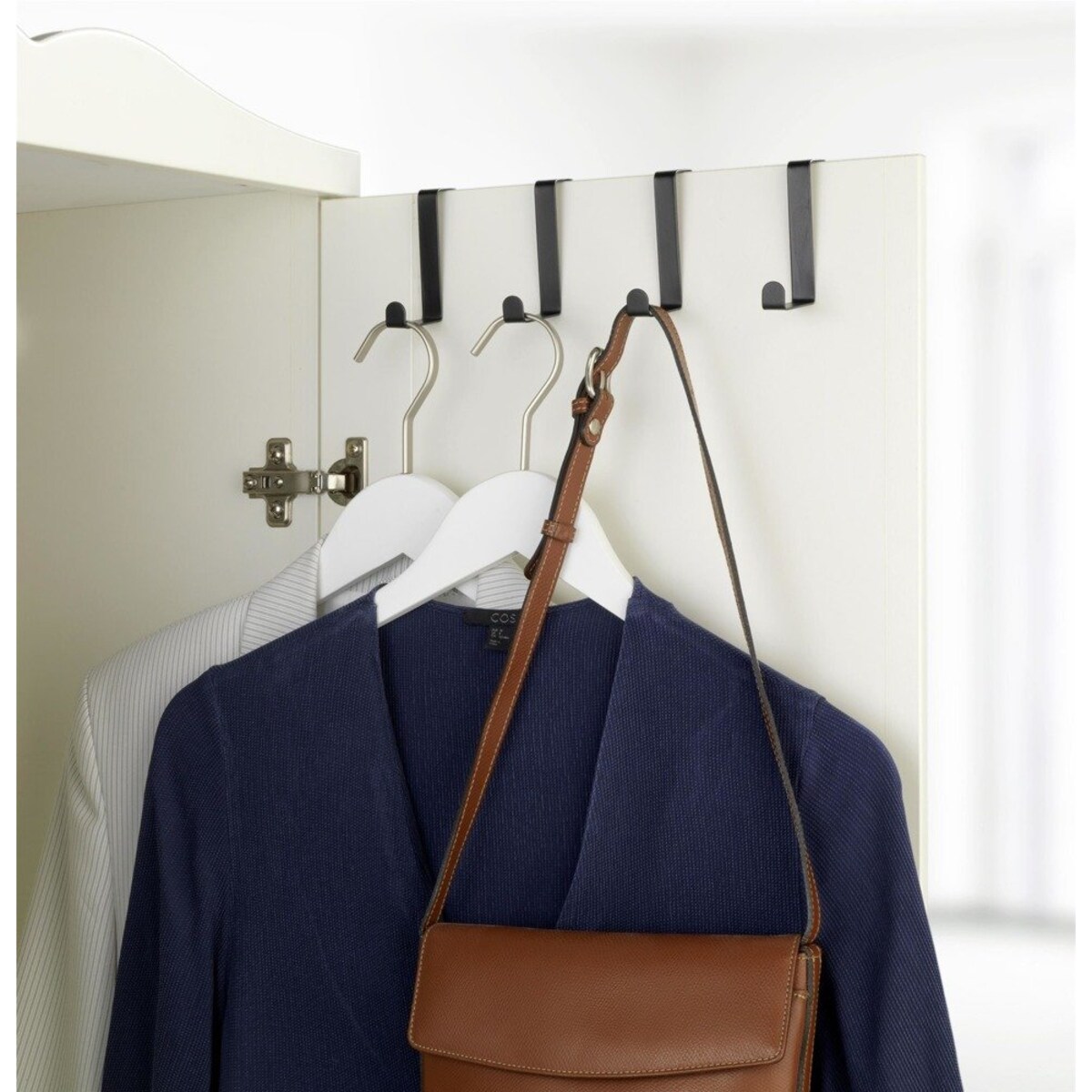 Haczyki na drzwi, zestaw czterech sztuk, metalowe, WENKO