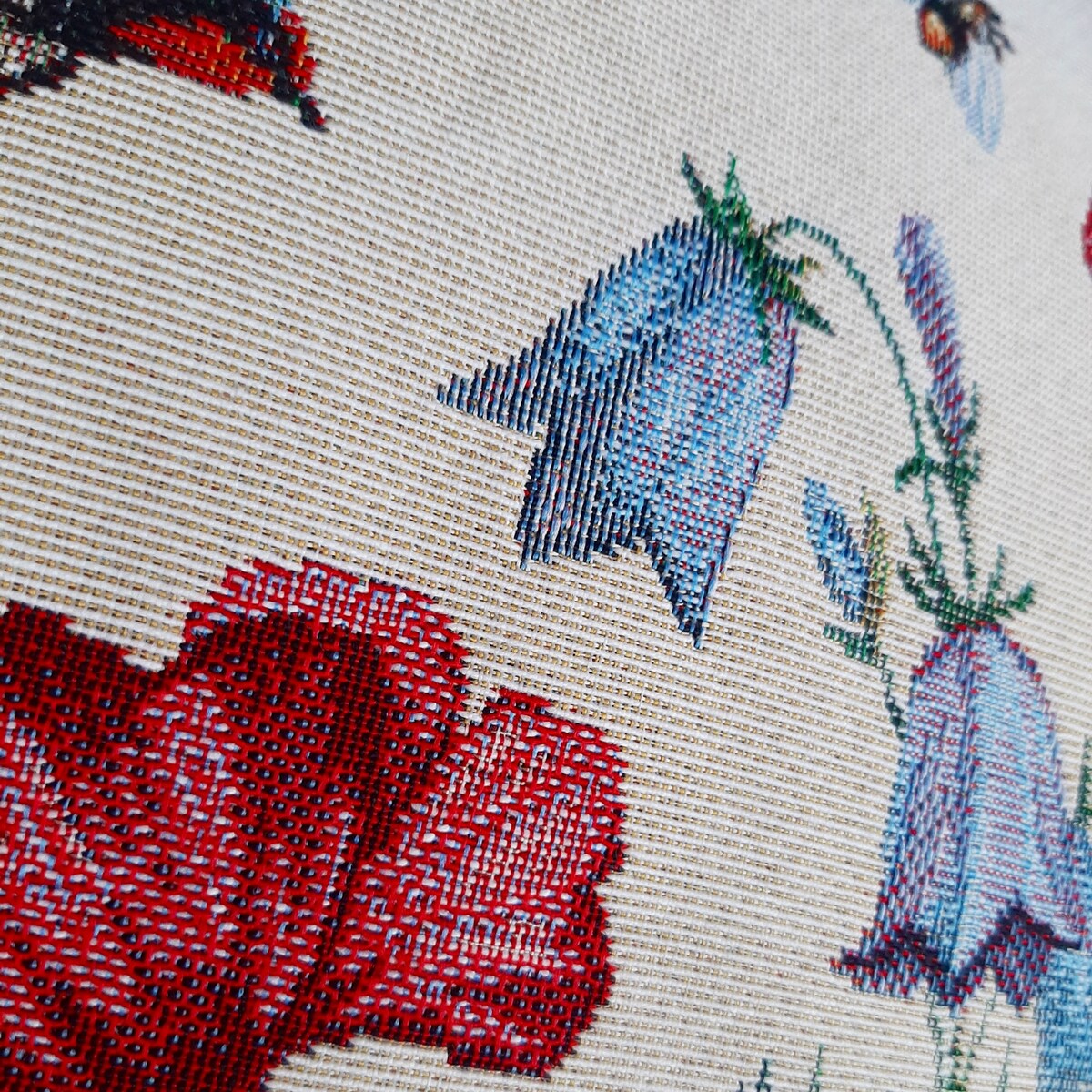 Poszewka Na Poduszkę Jasiek 45X45 Cm Żakardowa Dekoracyjna Ozdobna Meadow