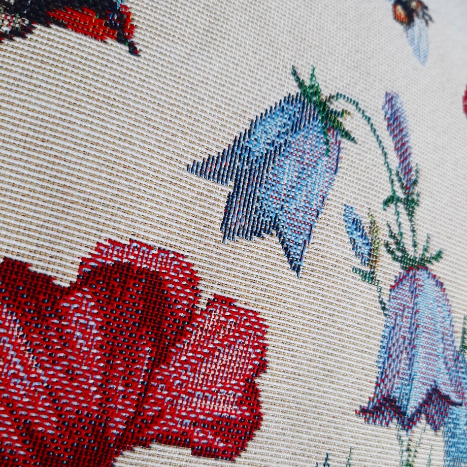 Poszewka Na Poduszkę Jasiek 45X45 Cm Żakardowa Dekoracyjna Ozdobna Meadow