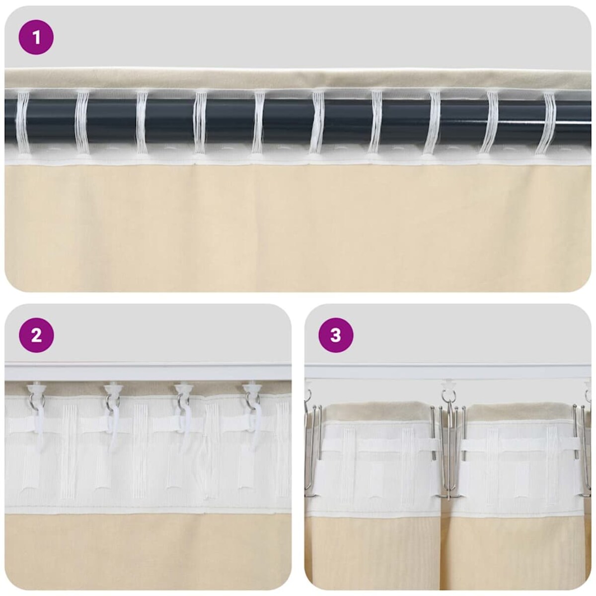 vidaXL Zasłony z zasłonami 2 pcs Ciemna zieleń 140 x 175 cm Aksamit