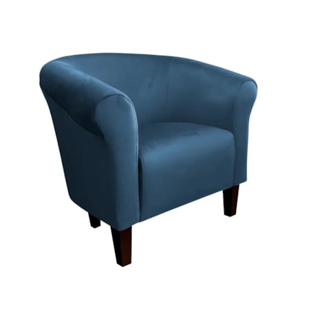 Fotel DRAWA 1 VELVET ciemno niebieski