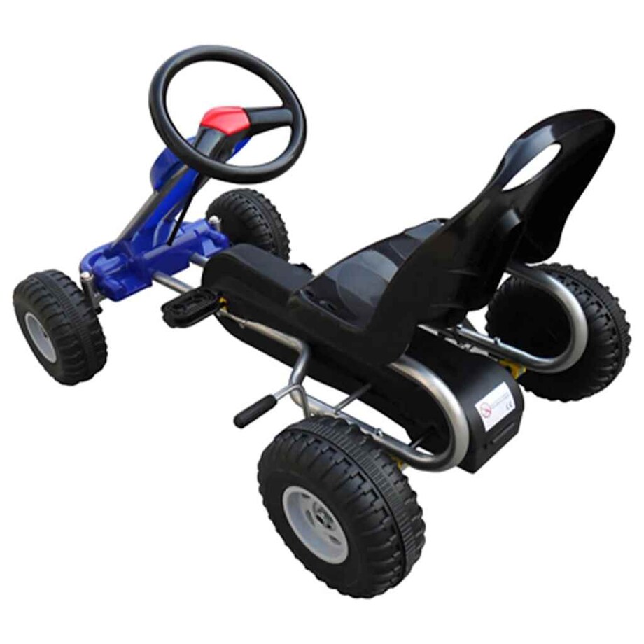 vidaXL Gokart z pedałami, niebieski
